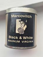 Marcovitch Black & White Cigarettes blik, Verzamelen, Ophalen of Verzenden, Gebruikt, Overige