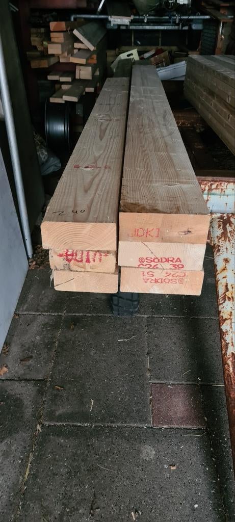 Binten - balken voor maten zie foto 3, Tuin en Terras, Palen, Balken en Planken, Ophalen, Nieuw, 250 cm of meer, Balken