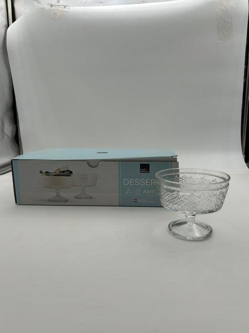 Nieuwe set van 6 Royal Leerdam dessertglaasjes – in doos, Verzamelen, Glas en Borrelglaasjes, Nieuw, Overige typen, Ophalen of Verzenden