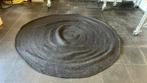 Jute vloerkleed zwart - 240 cm - rond - #2, Zwart, Rond, Natuurlijk, Ophalen of Verzenden