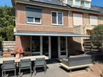 Mooi antraciet grijs zonnescherm 5,5 m breed 3,5 m uitval, Tuin en Terras, Zonneschermen, Ophalen, 450 cm of meer, Elektrisch