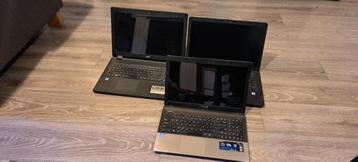 Aangeboden 3 Laptops Merk: Hp , Asus en Acer voor onderdelen beschikbaar voor biedingen