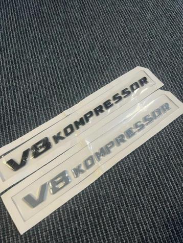 V8 kompressor embleem v8kompressor logo w211 E55 w220 w203  beschikbaar voor biedingen