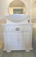 Antieke brocante wasmeubel / wasbak, Ophalen, Gebruikt, 50 tot 100 cm, Minder dan 100 cm