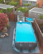 Groot zwembad met zoutwatersysteem en pomp, Ophalen, Gebruikt, 200 tot 300 cm, 80 tot 120 cm
