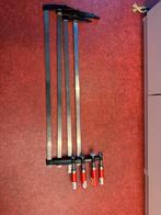 4 x Spanklem - 800 x 120 mm - Rood handvat, Ophalen of Verzenden, Zo goed als nieuw