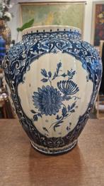 Delftsblauwe vaas Petrus Regout Maastricht, Ophalen of Verzenden