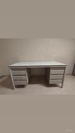 Stalen Bureau 150x75 - Industrieel Design, Ophalen, Gebruikt, Bureau