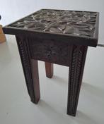 vintage bijzettafel bloementafel Japans houtsnijwerk bloemen, Antiek en Kunst, Antiek | Meubels | Tafels, Ophalen of Verzenden