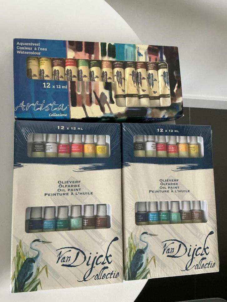 Benodigheden kunstschilder, Verf, Hobby en Vrije tijd, Overige Hobby en Vrije tijd, Nieuw, Ophalen of Verzenden