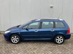 Peugeot 307 SW 2.0-16V Pack 7 persoons AUTOMAAT!, Auto's, 745 kg, 4 cilinders, Blauw, 7 stoelen