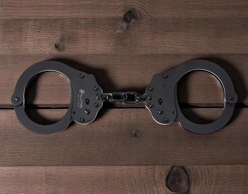 Alcyon Chain stalen ketting handboeien, zwart, Verzamelen, Militaria | Algemeen, Overige soorten, Overige typen, Overige gebieden