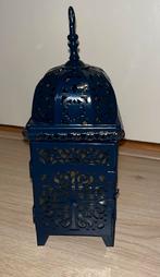 ‘Marokkaans’ lampje / lantaarn blauw, Huis en Inrichting, Ophalen of Verzenden, Zo goed als nieuw