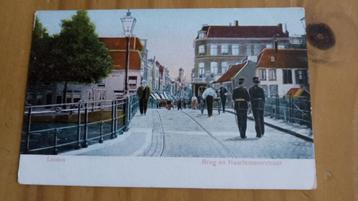 Ansichtkaart Leiden, Brug en Haarlemmerstraat beschikbaar voor biedingen