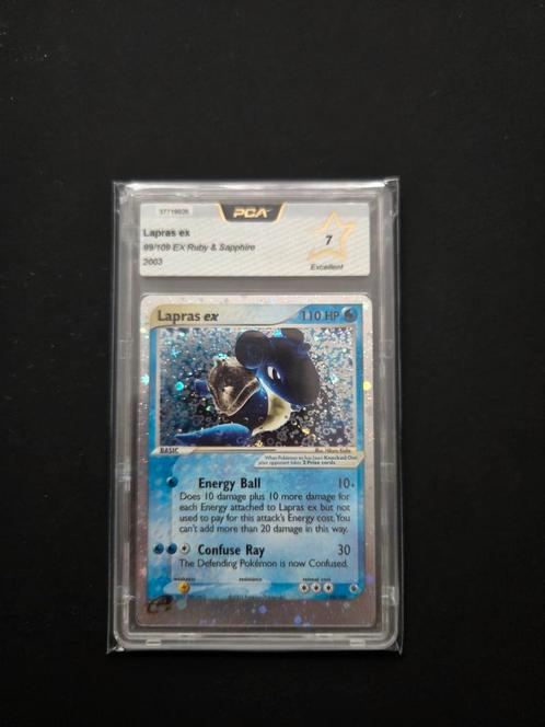 Lapras ex 99/109 ex Pokemon Ruby Sapphire, Hobby en Vrije tijd, Verzamelkaartspellen | Pokémon, Zo goed als nieuw, Losse kaart