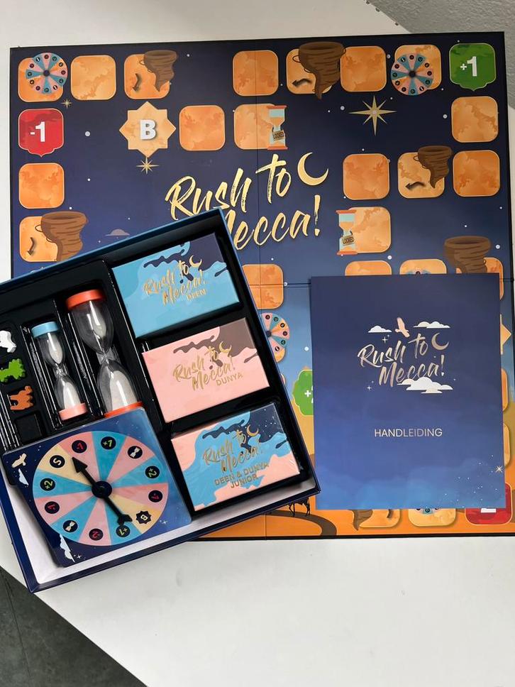 Rush to Mecca – Het ultieme familiespel!, Hobby en Vrije tijd, Gezelschapsspellen | Bordspellen, Nieuw, Ophalen of Verzenden