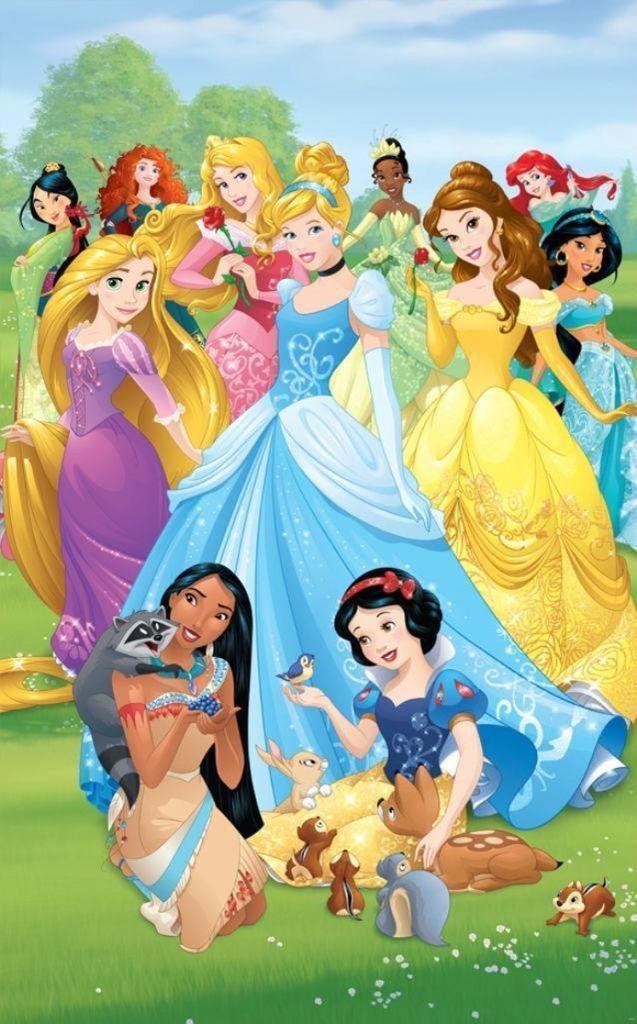 Disney Princess Poster Behang 152 x 244 (bxh) - Walltastic, Huis en Inrichting, Stoffering | Behang, minder dan 10 m², Ophalen of Verzenden