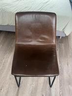 Leren stoelen 4x, Huis en Inrichting, Stoelen, Ophalen of Verzenden, Gebruikt, Bruin, Vier