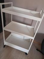 Keukentrolley ikea metal wit, Ophalen, Zo goed als nieuw