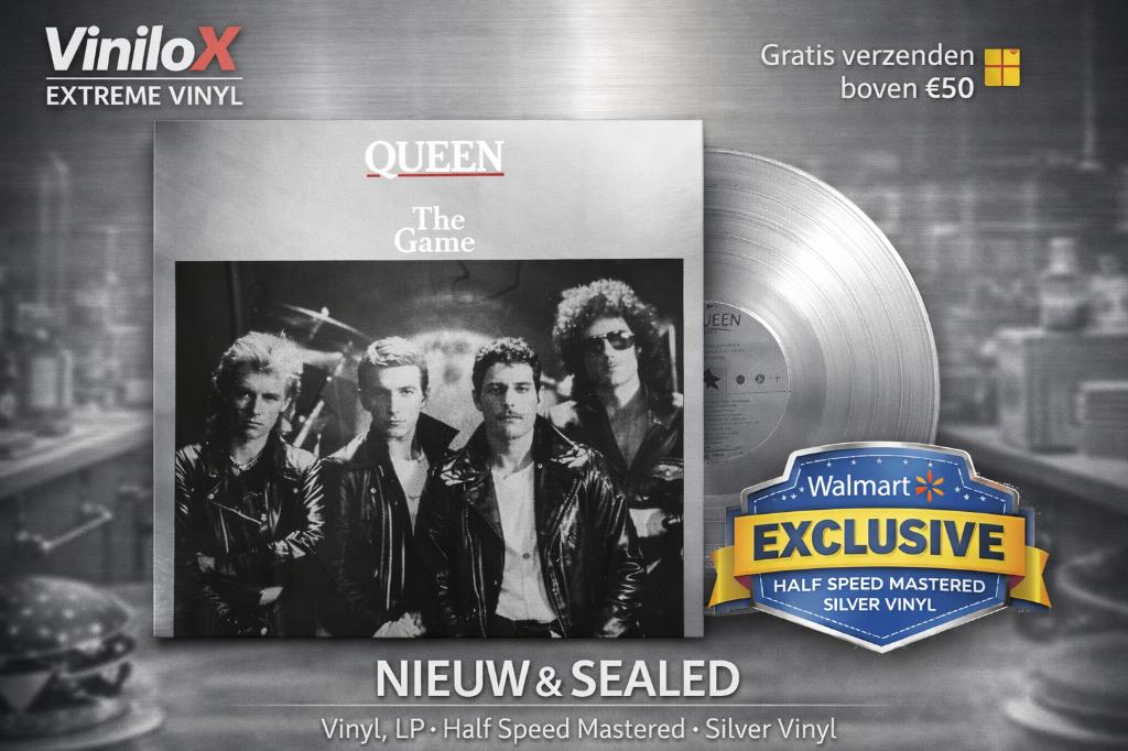 Queen – The Game | Walmart Exclusive Silver Vinyl LP | Lps, Cd's en Dvd's, Vinyl | Rock, Nieuw in verpakking, Poprock, 12 inch