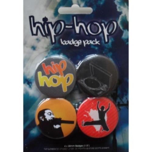 Hip-hop buttons bij Stichting Superwens!, Verzamelen, Speldjes, Pins en Buttons, Nieuw, Button, Overige onderwerpen, Ophalen of Verzenden