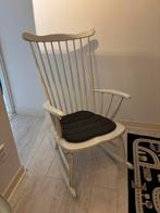 Schommelstoel wit hout, Huis en Inrichting, Stoelen, Ophalen, Wit, Zo goed als nieuw, Eén