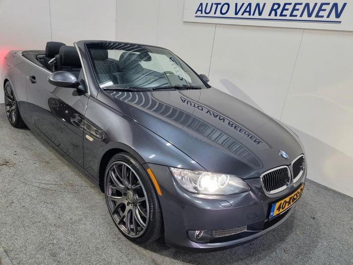 BMW 335I CABRIO AUTOMAAT 2009 GRIJS, Auto's, BMW, Bedrijf, Te koop, 3-Serie, Benzine, Cabriolet, Automaat, Zilver of Grijs, Zwart