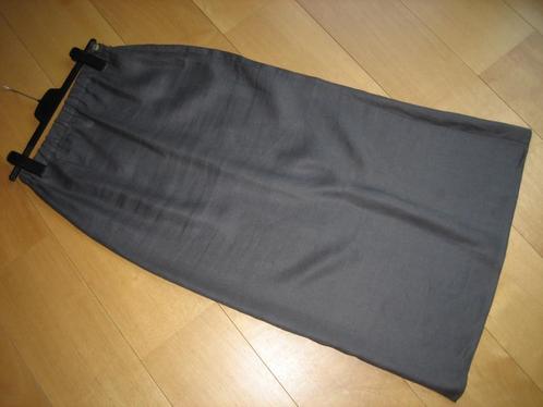 Chique linnen groen-grijze kokerrok PACINI 34-36-38 Snazzeys, Kleding | Dames, Rokken, Nieuw, Maat 36 (S), Groen, Onder de knie