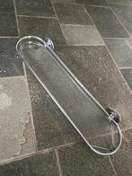 Retro Sanitair Houder - Glas & Chroom, Minder dan 50 cm, Gebruikt, Overige typen, Ophalen of Verzenden