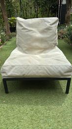 Zitza tuinstoel, een soort zitzak op zwart metalen frame, Ophalen, Gebruikt