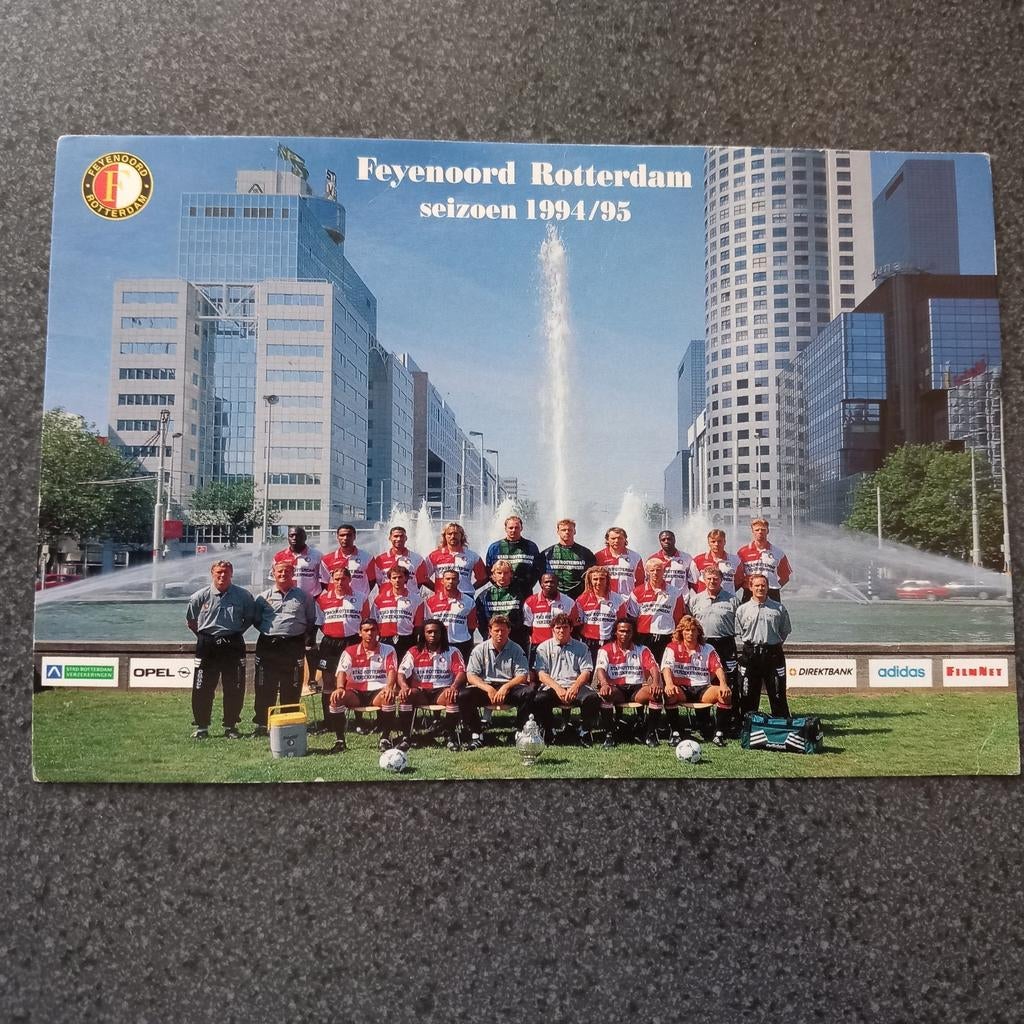 Elftal foto  94/95, Ophalen of Verzenden, Nieuw, Feyenoord, Spelerskaart