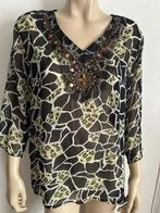 B12 gedessineerde blouse met halsversiering, Nieuw, Maat 42/44 (L), Verzenden, Overige kleuren