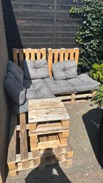 Palletbank, Tuin en Terras, Tuinsets en Loungesets, Ophalen, Zo goed als nieuw, Hout
