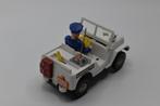 Oude plastic / blikken Police jeep, Gebruikt, -, Ophalen of Verzenden, -