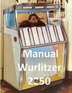 Boekwerk Manual Handleiding wurlitzer 2250, Ophalen of Verzenden, 1950 tot 1960, Wurlitzer