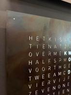Nieuw Qlocktwo Biegert & Funk Raw Iron Woordklok Design Klok, Nieuw, Ophalen of Verzenden, Qlocktwo
