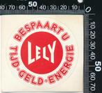 Sticker: Lely - Bespaart u tijd geld energie, Ophalen of Verzenden, Zo goed als nieuw, Bedrijf of Vereniging
