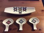 Vintage Amuse schaaltjes set Porcelain Studio Seferi 1968, Ophalen of Verzenden, Porselein, Bord of Schaal
