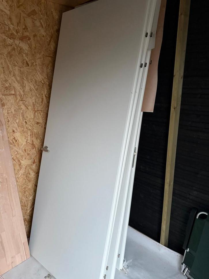 Svedex deur 88 231 inc kozijn opdek linksdraaiend 7cm muur, Doe-het-zelf en Verbouw, Deuren en Horren, Nieuw, Binnendeur, 215 cm of meer