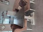 Eettafel,  Eettafel stoelen en salontafel bankje, Huis en Inrichting, Ophalen