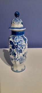 Porcelyne fles CZ 1980 Delfts blauwe vaas met deksel, Antiek en Kunst, Antiek | Vazen, Ophalen of Verzenden