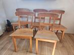 5 eetkamer stoelen teak, Huis en Inrichting, Ophalen, Zo goed als nieuw