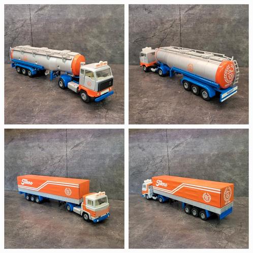 Tekno 10 jaar jubileum set Scania & Volvo, Hobby en Vrije tijd, Modelauto's | 1:50, Zo goed als nieuw, Bus of Vrachtwagen, Tekno