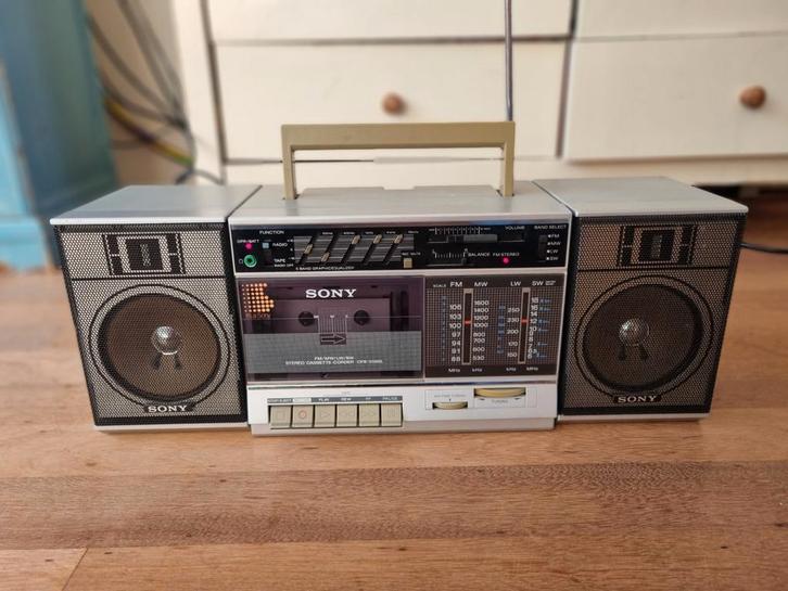 Vintage Sony Stereo Cassette-Corder CFS-3300 getest, Audio, Tv en Foto, Radio's, Gebruikt, Radio, Ophalen of Verzenden