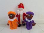 Sinterklaaspop en 2 zwarte Piet handpoppen, Verzenden, Zo goed als nieuw