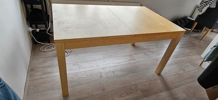 IKEA Bjursta Eettafel Uitschuifbaar, Huis en Inrichting, Tafels | Eettafels, Gebruikt, 50 tot 100 cm, Rechthoekig, Ophalen