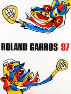 Antonio Saura - Roland Garros 1997 - Litho, Antiek en Kunst, Verzenden