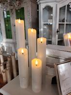 Set van 5 ledkaarsen in verschillende kleuren, Overige materialen, Wit, Ophalen of Verzenden, Zo goed als nieuw