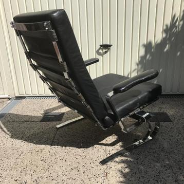 Cor vintage design fauteuil stoel chroom leer beschikbaar voor biedingen