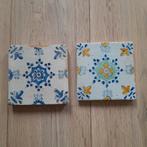Twee antieke tegels. Haarlemmers, Ophalen of Verzenden